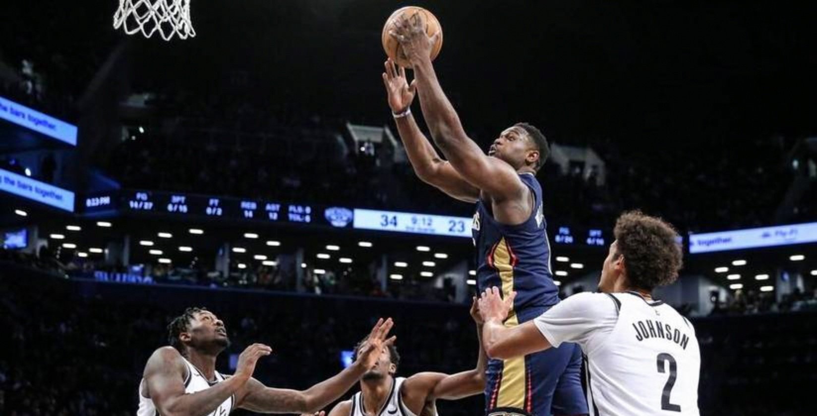 热火碾压篮网,锡安高光表现 热火碾压篮网,锡安高光表现